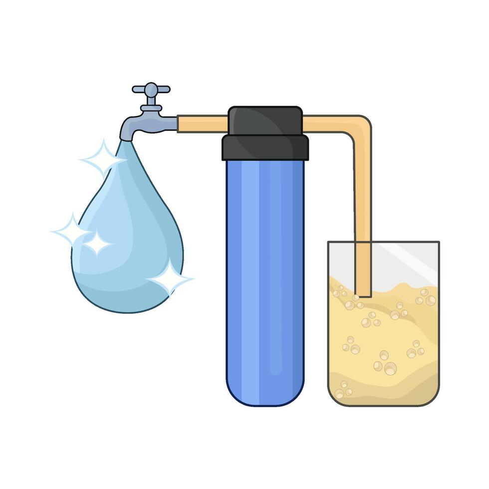 illustration of water filter vector