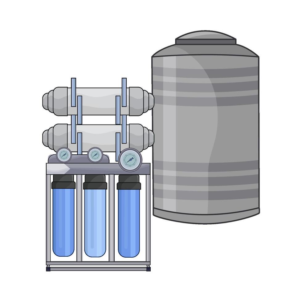 illustration of water filter vector