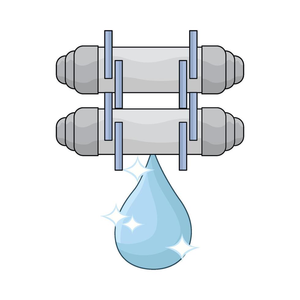 illustration of water filter vector