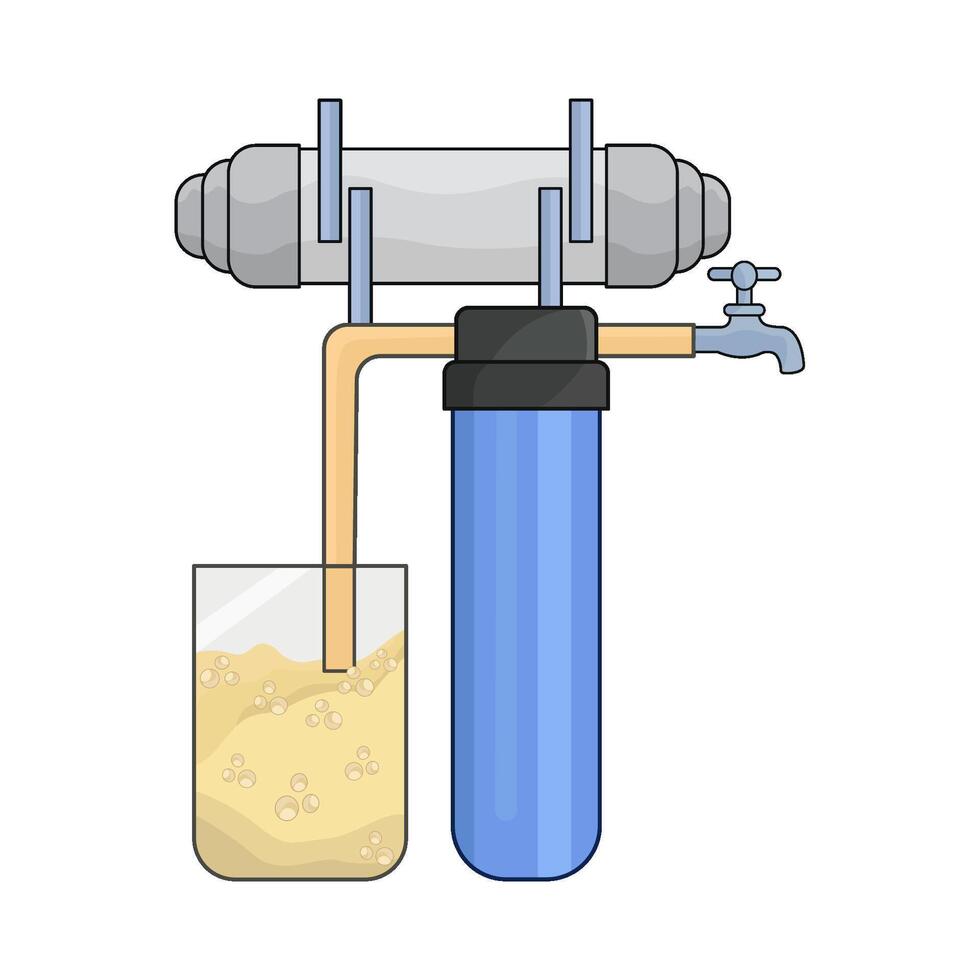 illustration of water filter vector