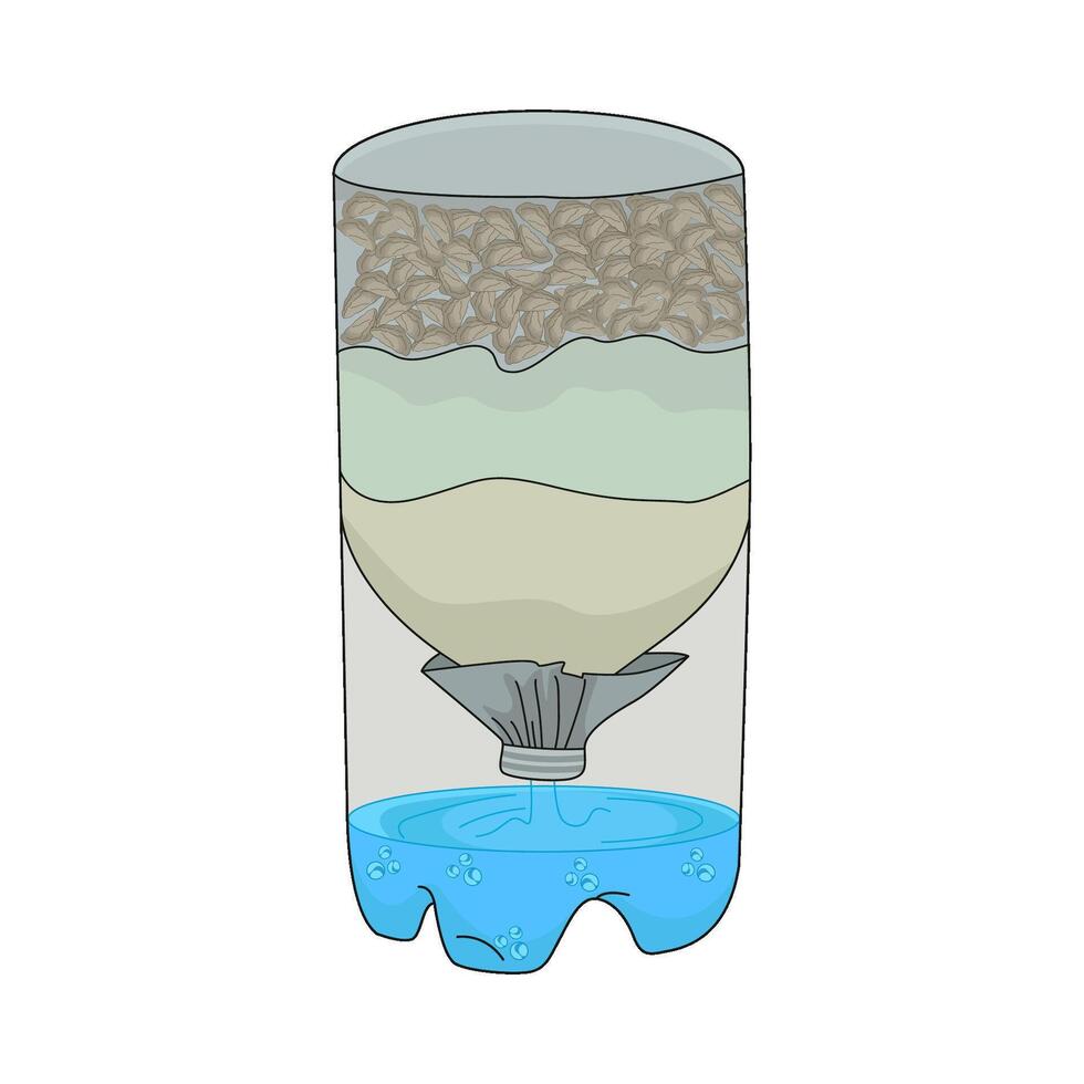 illustration of water filter vector