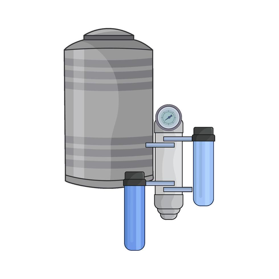 illustration of water filter vector