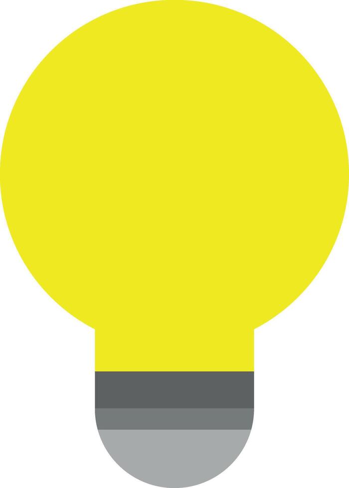 Icon flat of a lighted bulb vector