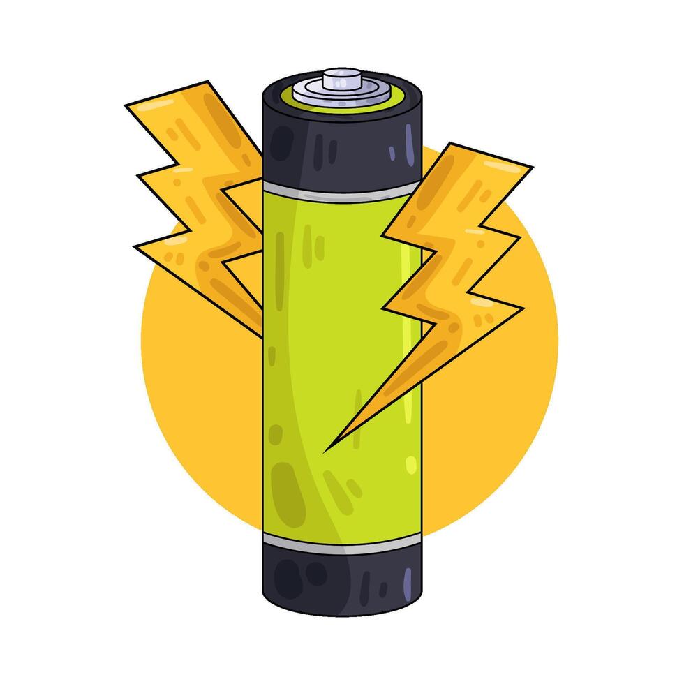 Illustration of battery vector