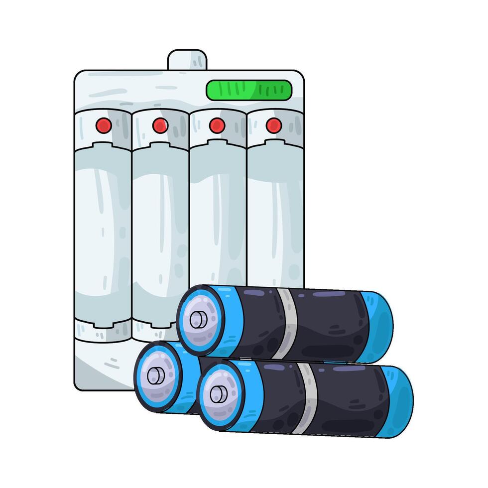 Illustration of battery vector