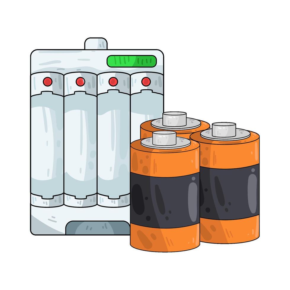 Illustration of battery vector