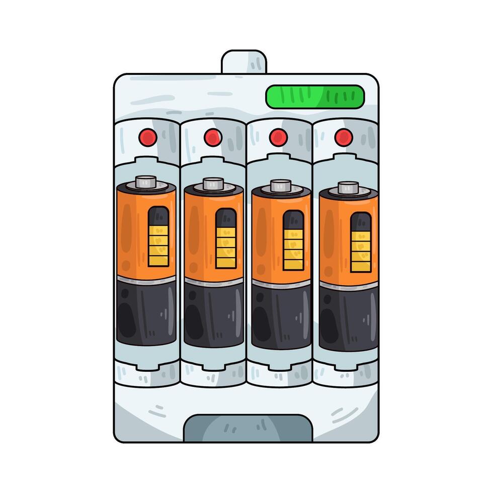 Illustration of battery vector