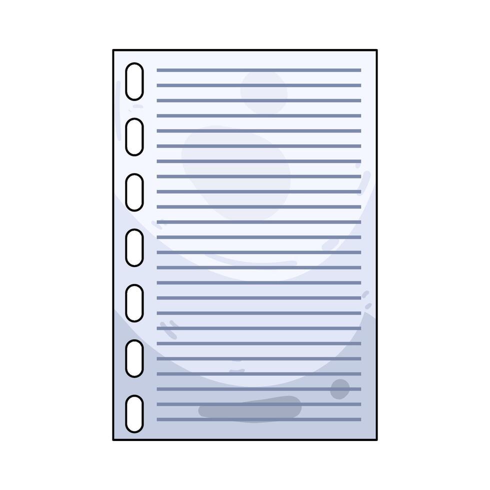 Illustration of paper vector