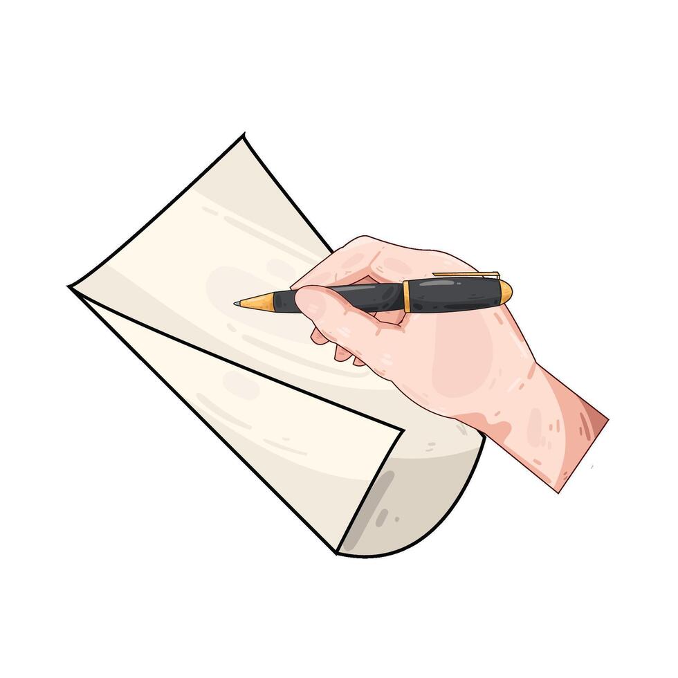 Illustration of writing 46969940 Vector Art at Vecteezy
