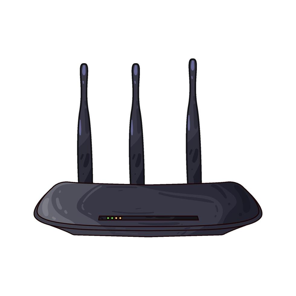 Illustration of wifi router vector