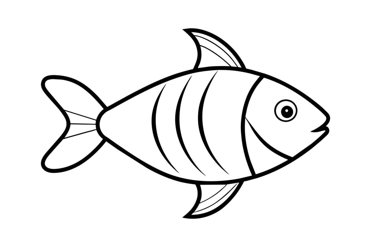 fish silhouette illustration vector