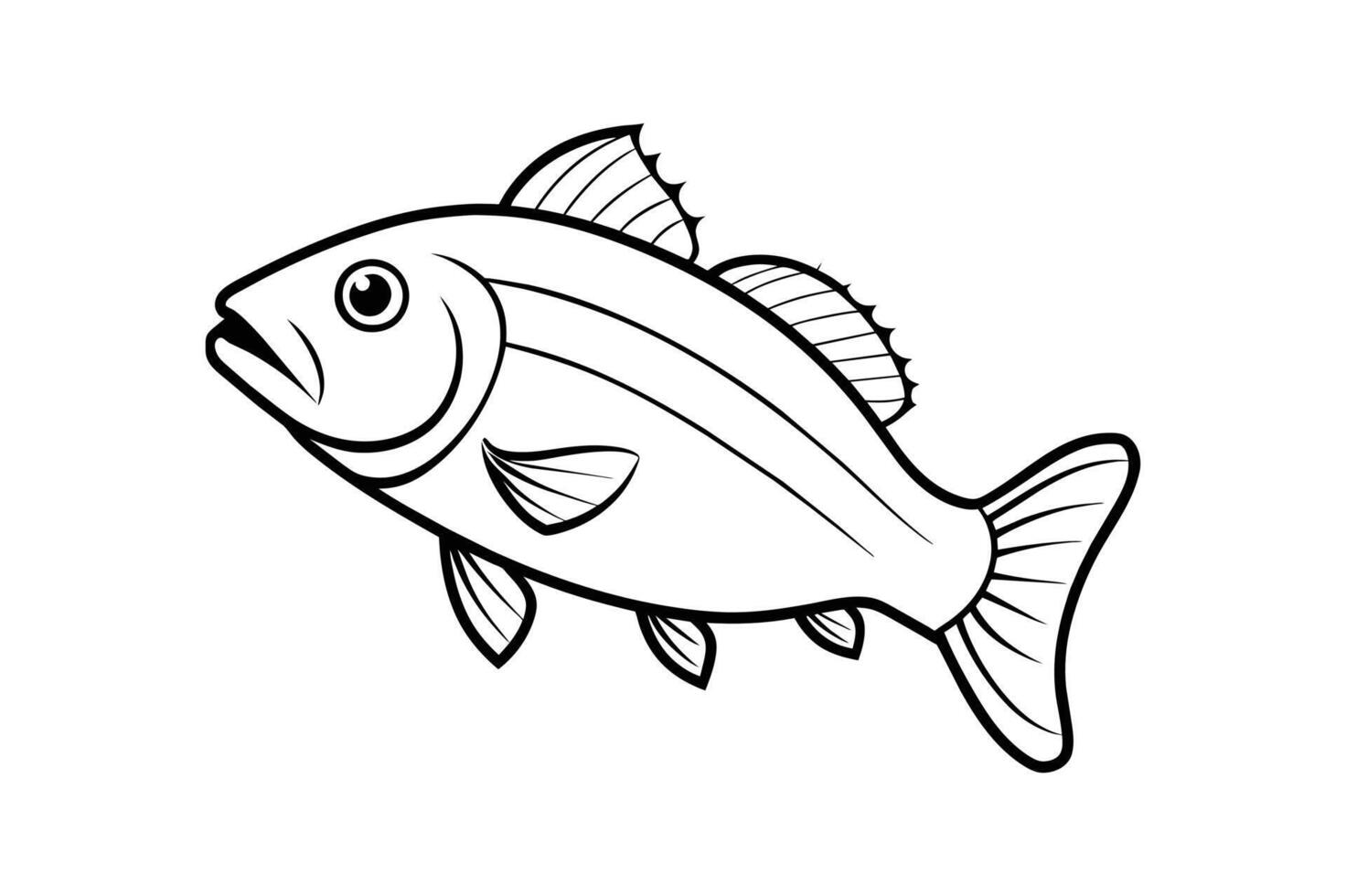 fish silhouette illustration vector