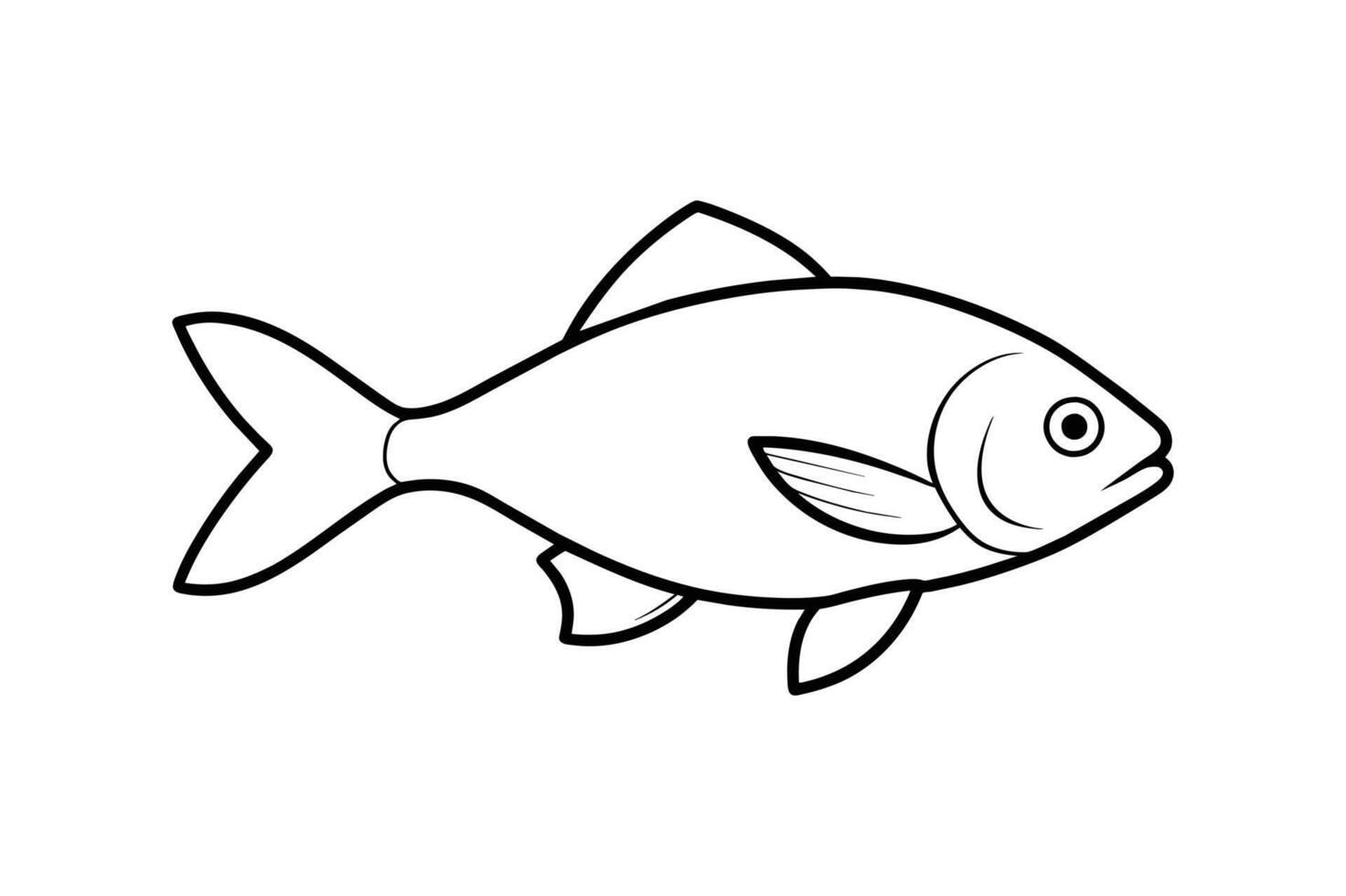 fish silhouette illustration vector