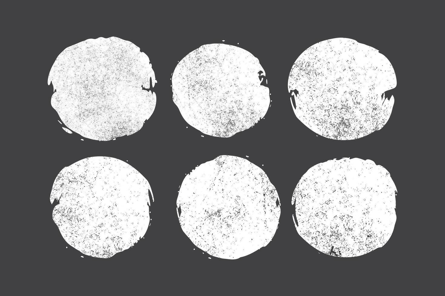 abstract oval shape with grunge texture inside vector