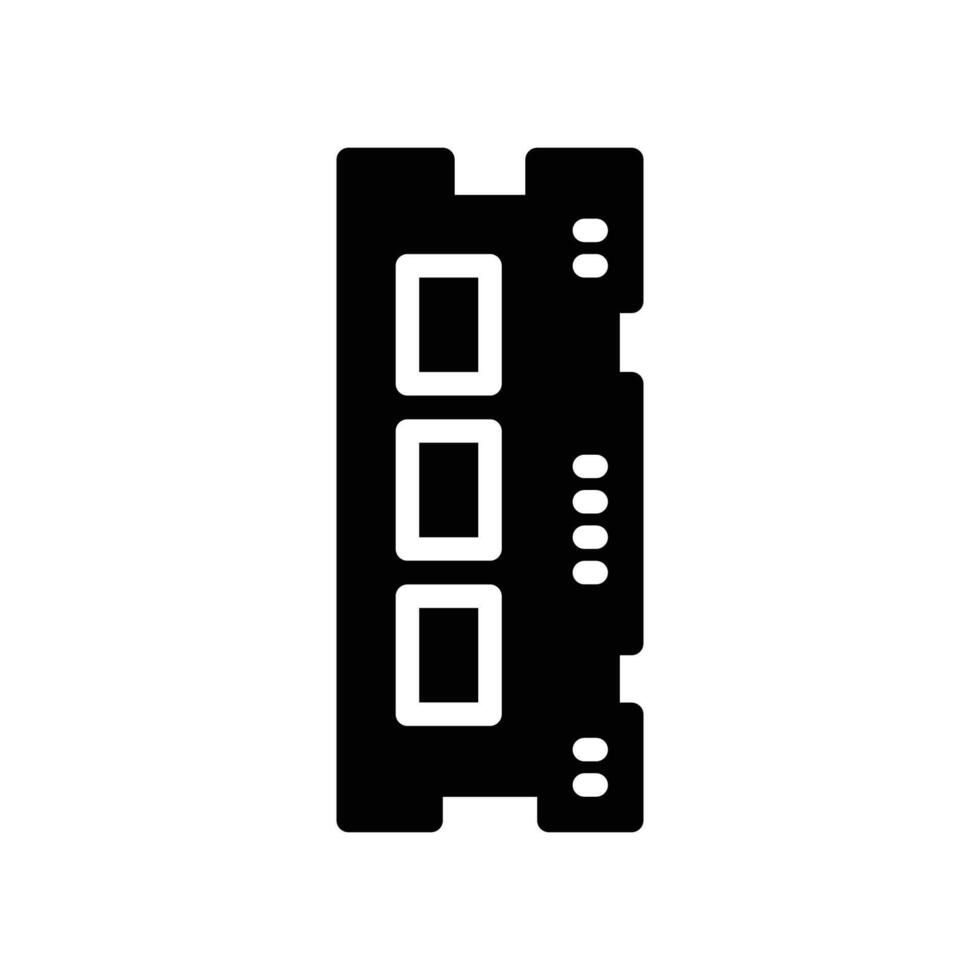 ssd ram icon vector