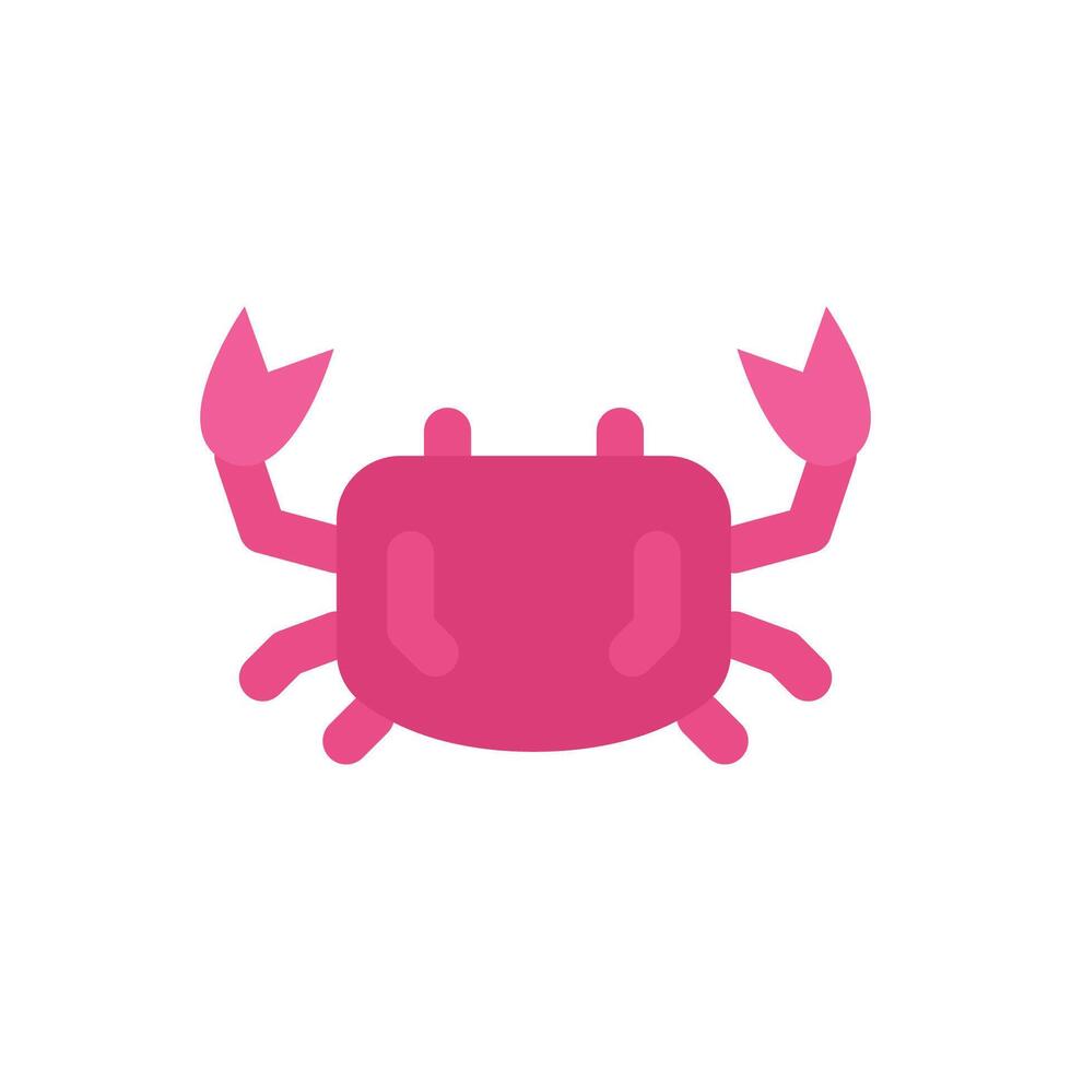 crab animal sea icon line vector