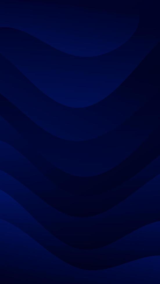Create stunning visuals with this vertical dark blue gradient wave background. Ideal for websites, flyers, posters, and social media posts vector