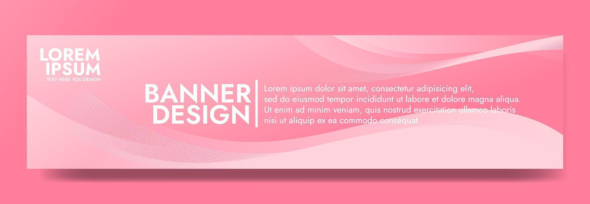 This pink gradient wave template banner adds a dynamic look to headers, promotional banners, and graphic elements. Perfect for modern designs vector