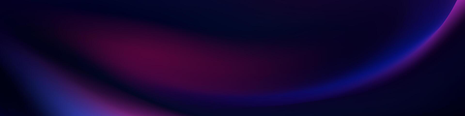 Enhance your visuals with this tech inspired dark blue and violet abstract mesh blur banner. Ideal for promotional banners and presentation graphics vector