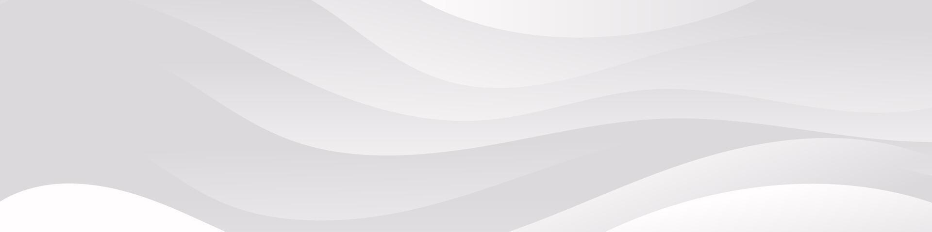 Elevate your visuals with this smooth white wave banner. Ideal for headers, promotional banners, and dynamic graphic design vector