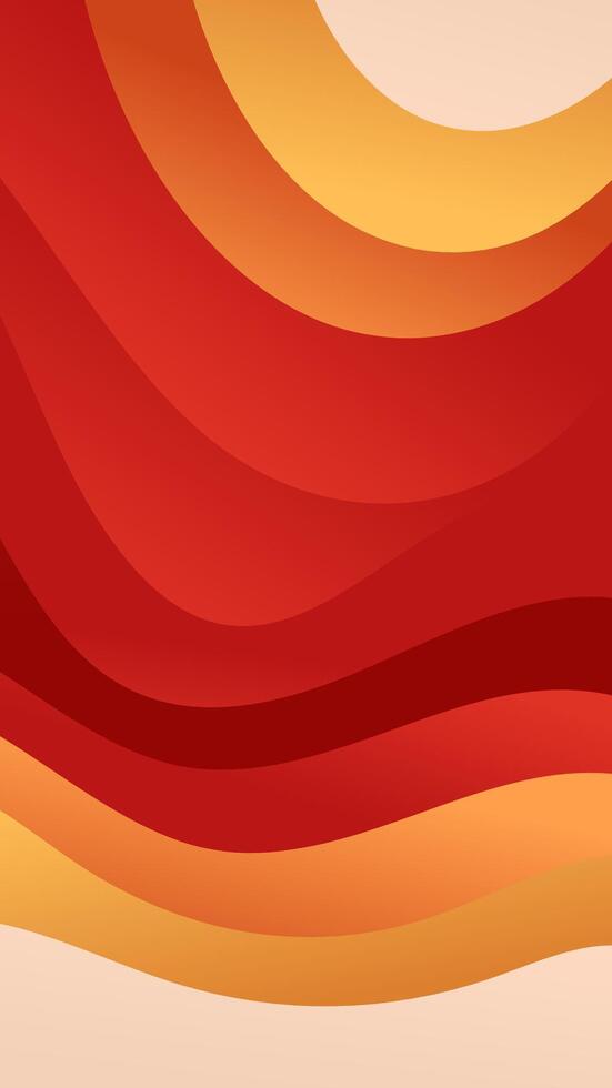 Visually striking vertical abstract gradient wave background showcasing a sophisticated blend of orange and red hues, ideal for creating impactful digital and print designs across various platforms vector