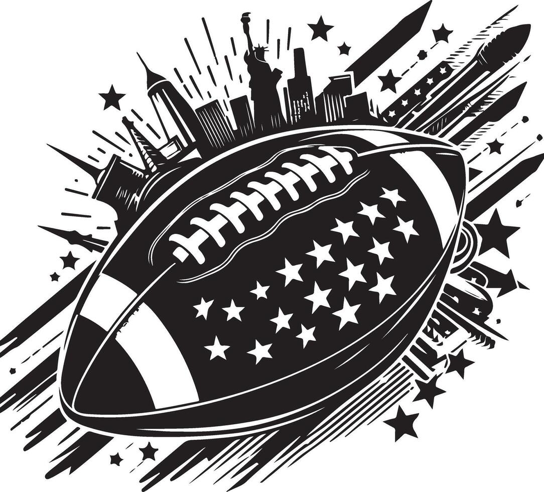 American football Rugby silhouettes image Flat silhouette sports silhouette vector