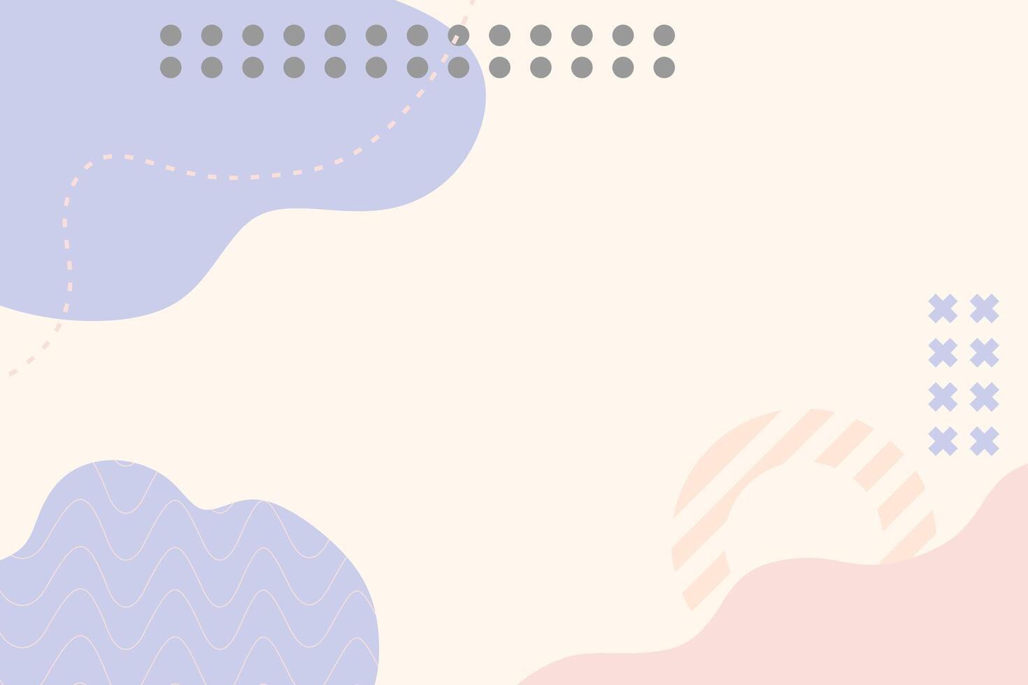 Flat Geometric Shape Minimal Cute Background vector
