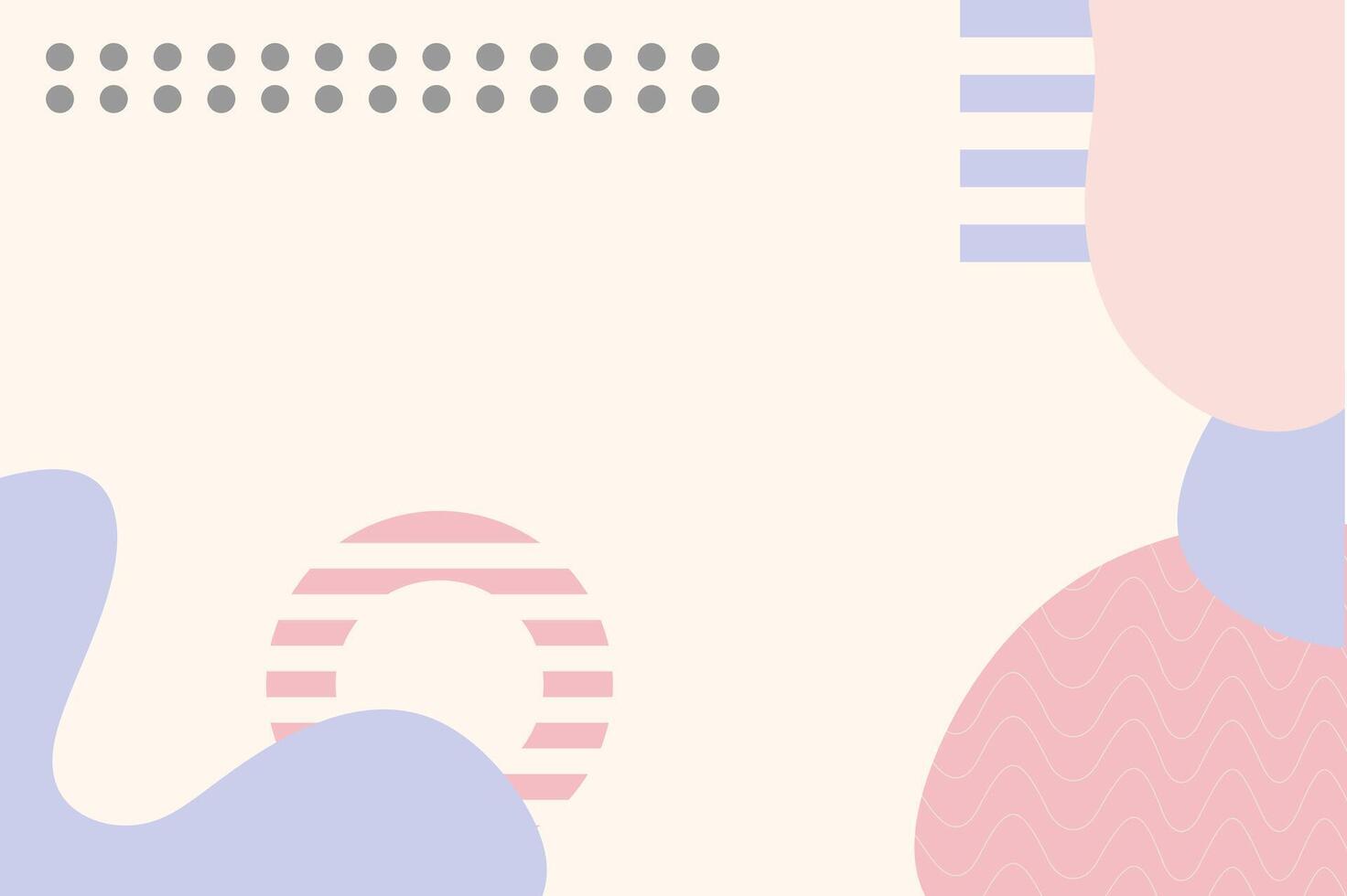 Flat Geometric Shape Minimal Cute Background vector