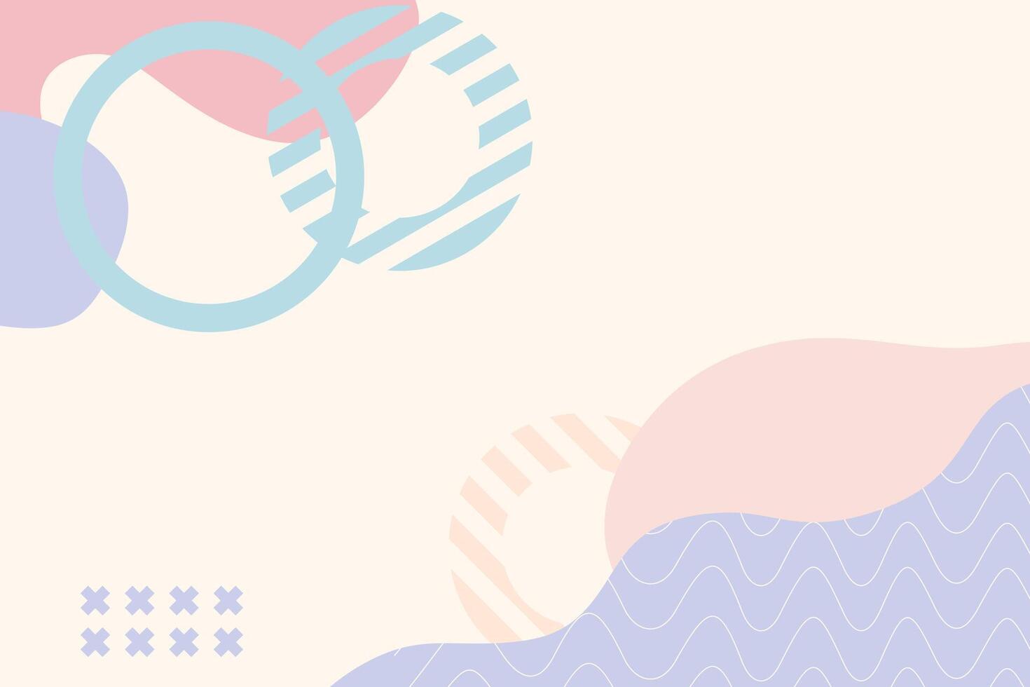 Flat Geometric Shape Minimal Cute Background vector