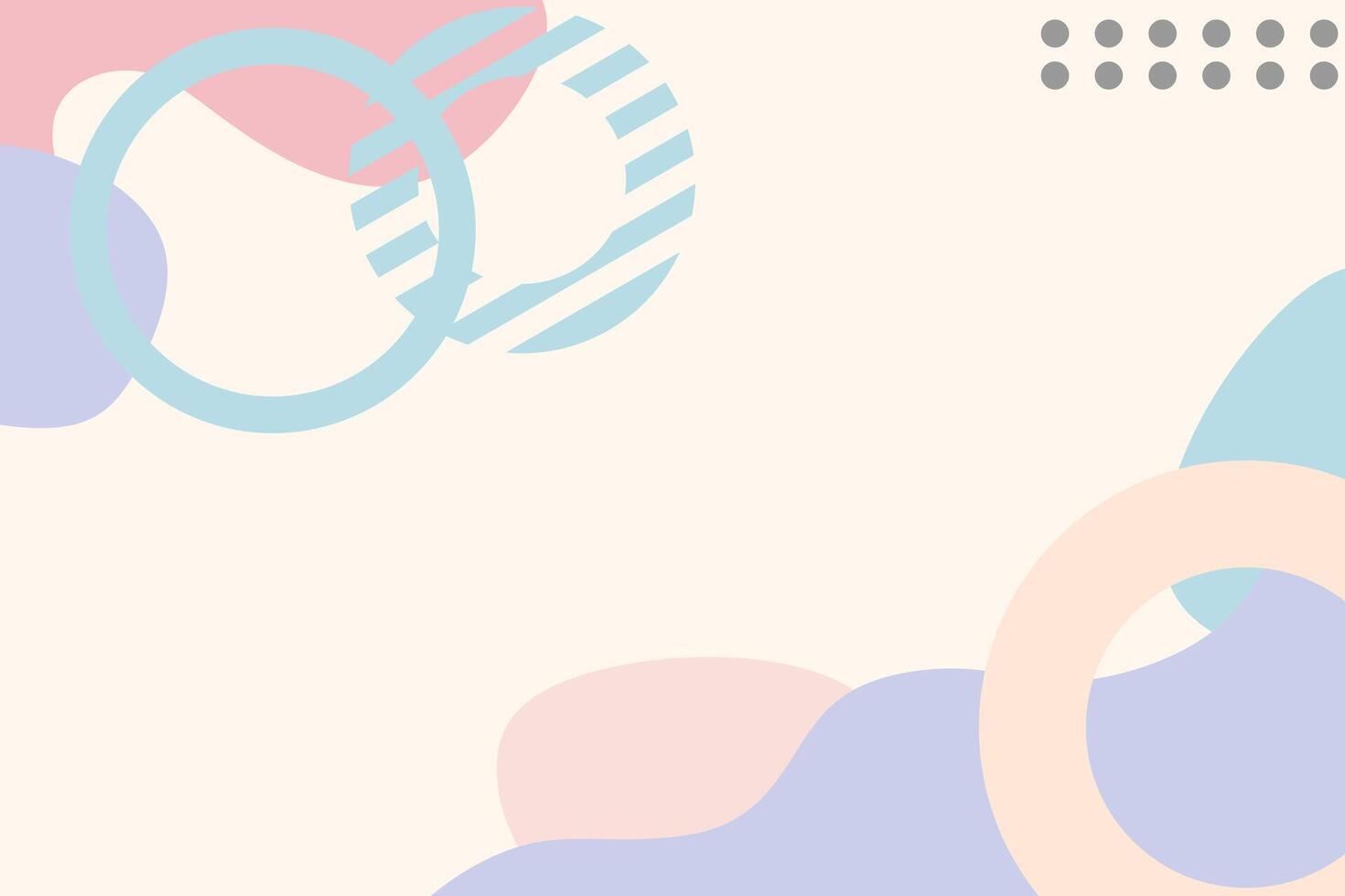 Flat Geometric Shape Minimal Cute Background vector
