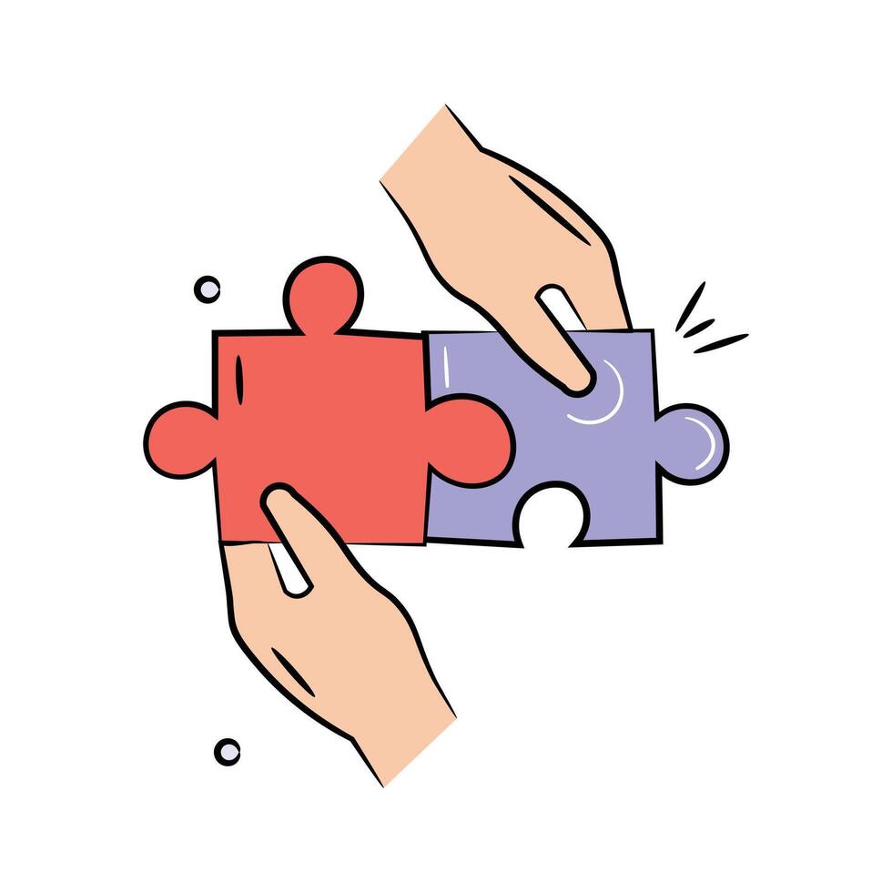 Take a look at creative icon of collaboration, teamwork, integration, coordination vector