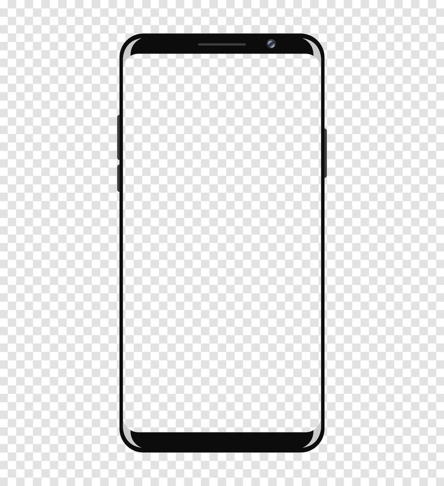 Modern Mobile Phone Device Mockup Template vector
