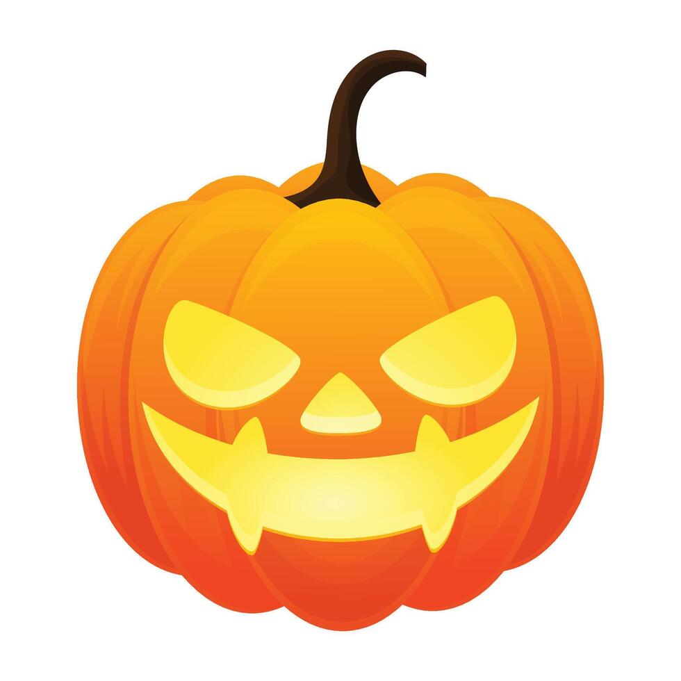 Hand drawn halloween pumpkins illustration vector