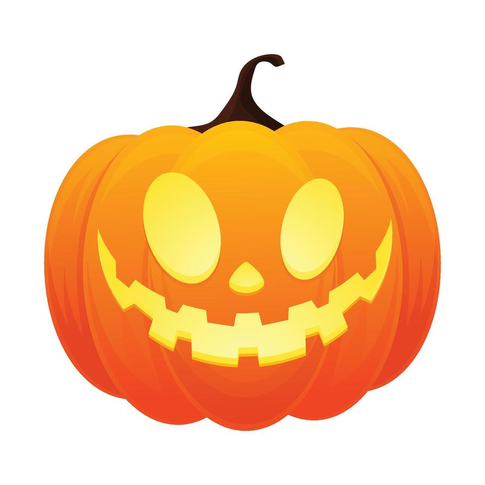 Hand drawn halloween pumpkins illustration vector