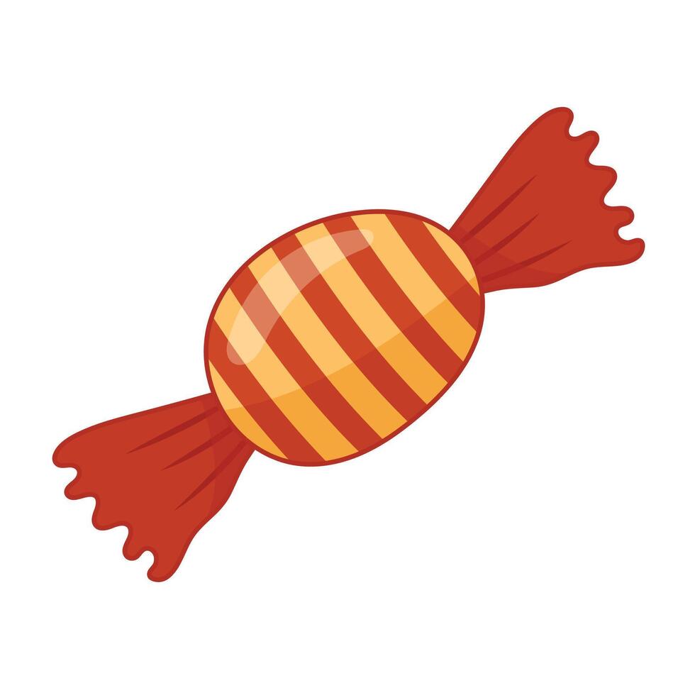 candy cartoon icon illustration on white vector