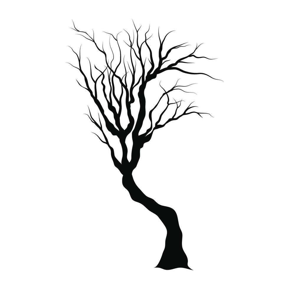 Tree isolated illustration on a white background vector