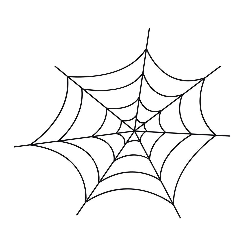 Hand drawn cobweb illustration vector