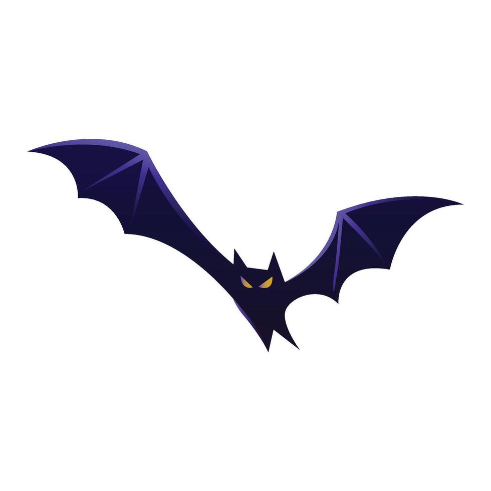 Halloween bat illustration on a white background vector
