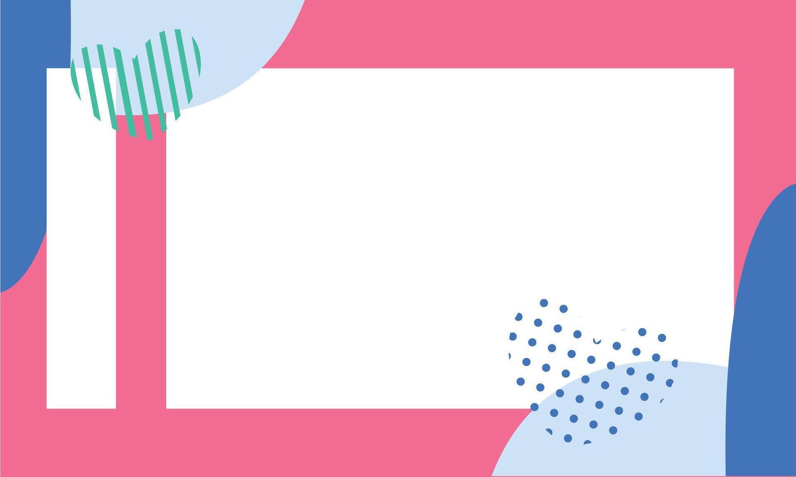 Pastel Memphis blog banner template design vector