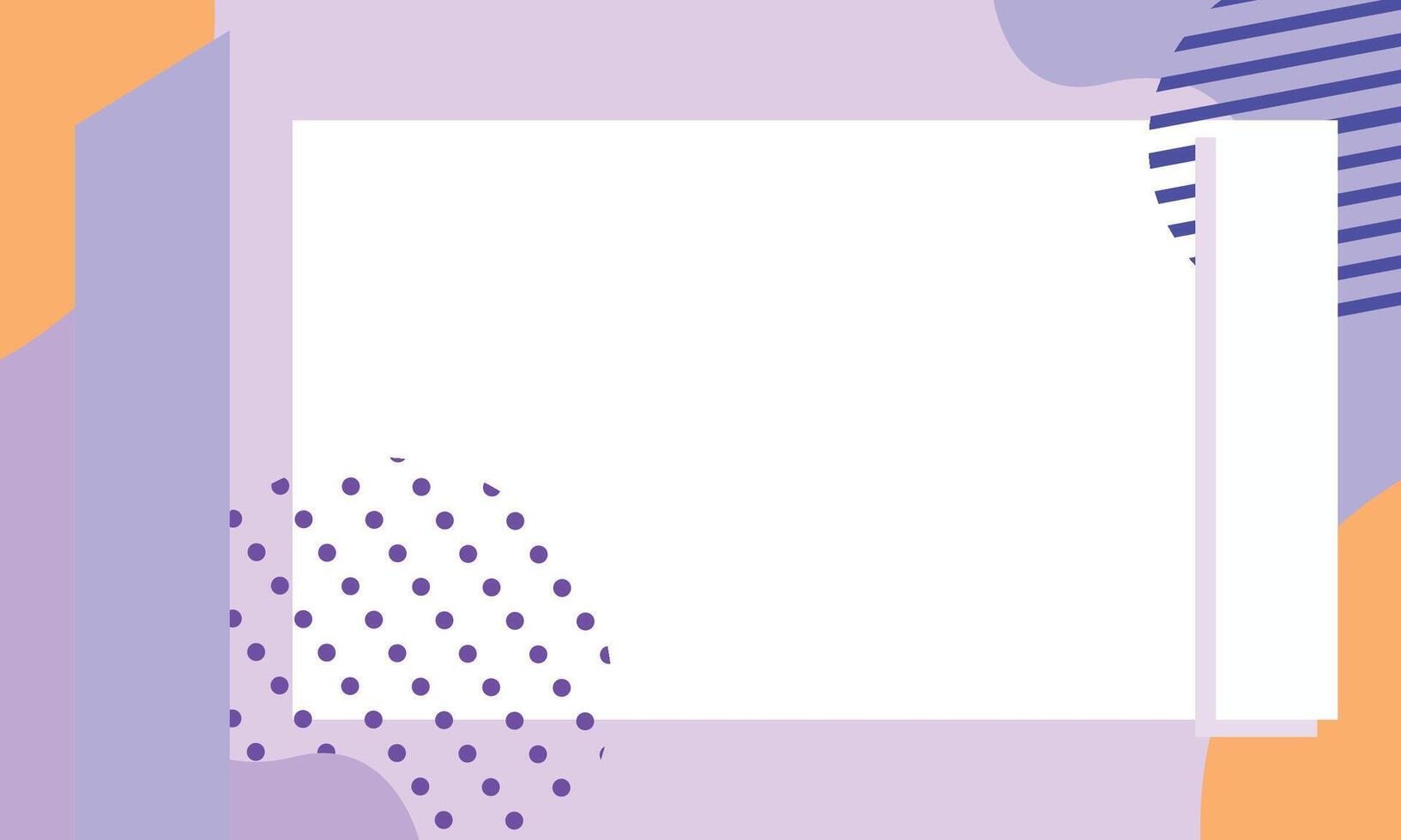 Pastel Memphis blog banner template design vector