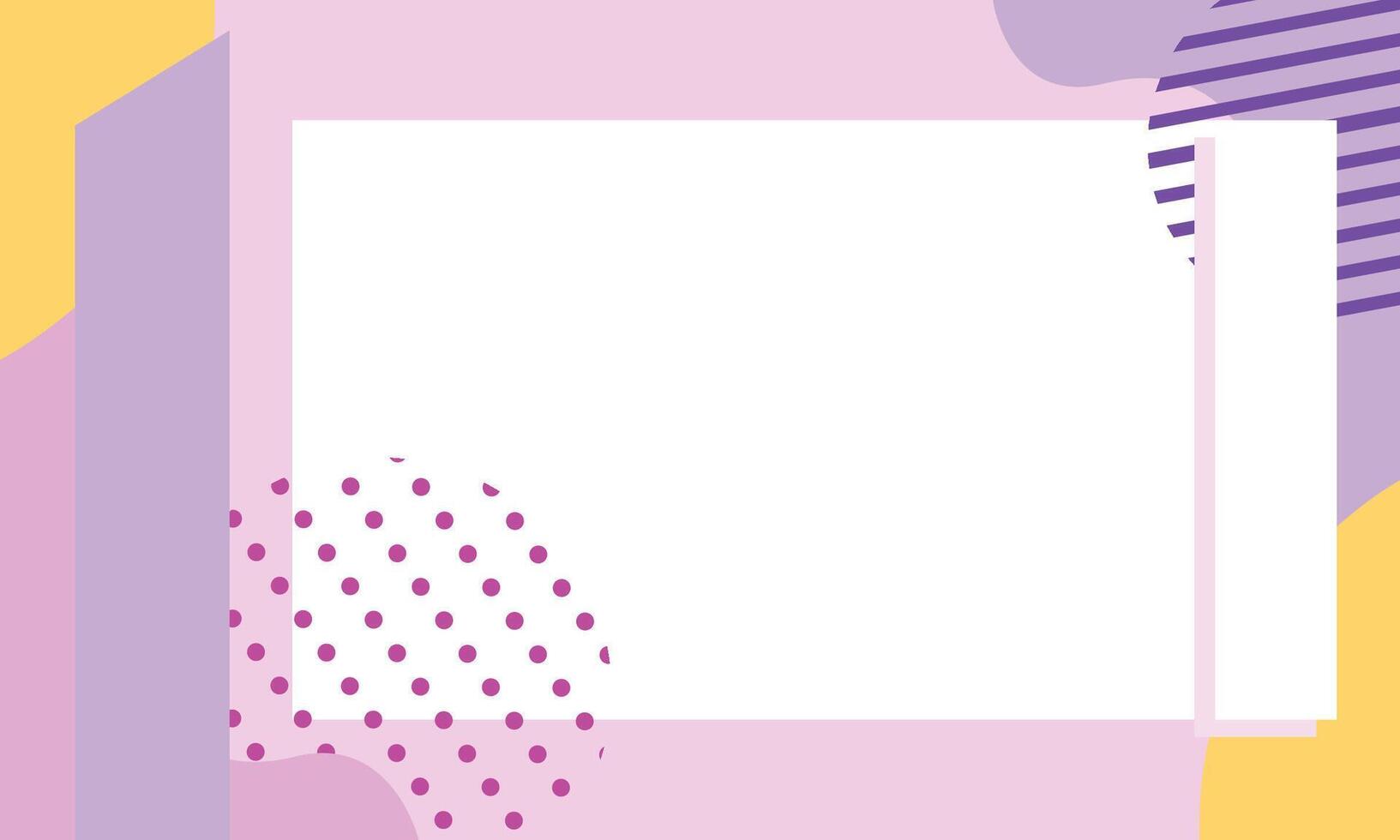 Pastel Memphis blog banner template design vector