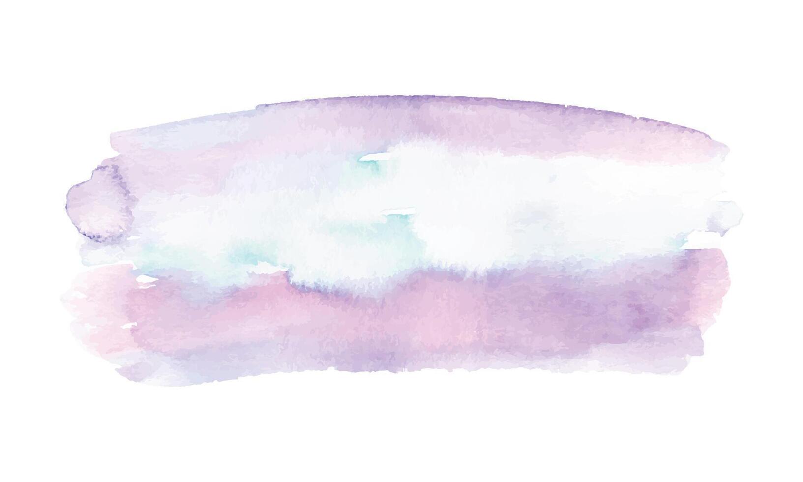 Abstract watercolor brush strokes isolated on white background vector