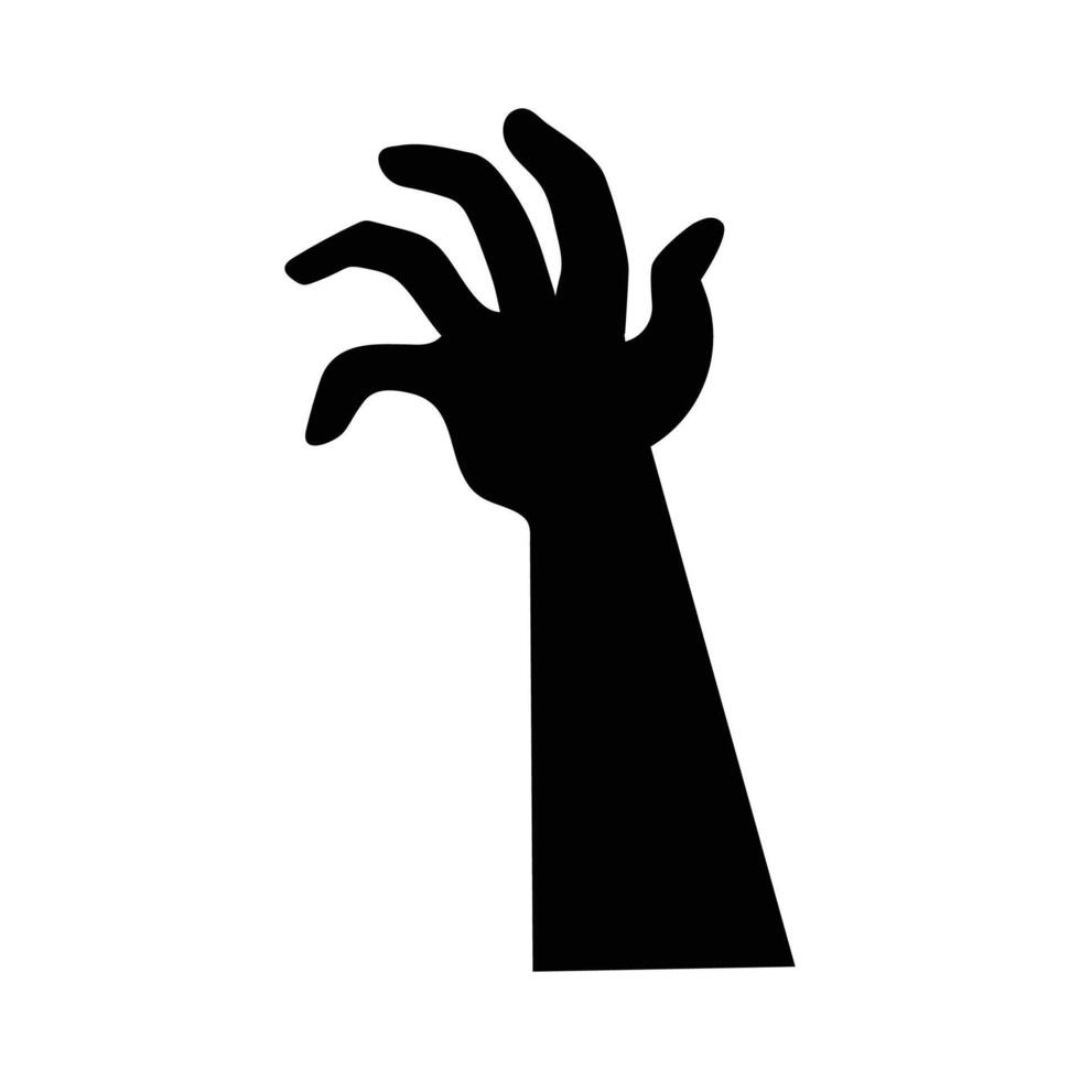 Zombie hand. Halloween theme concept vector