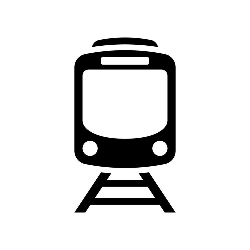 Train icon isolated on white background. vector