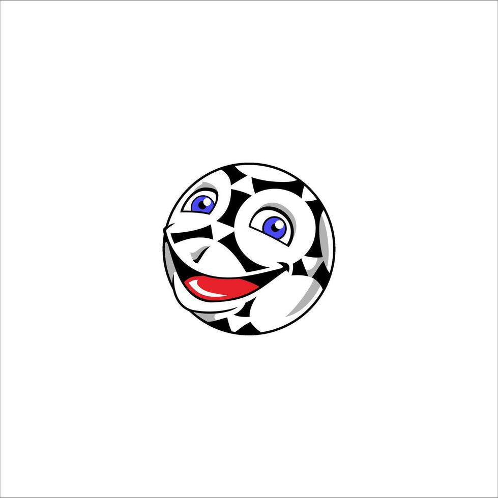 a ball with a smiling emoticon vector