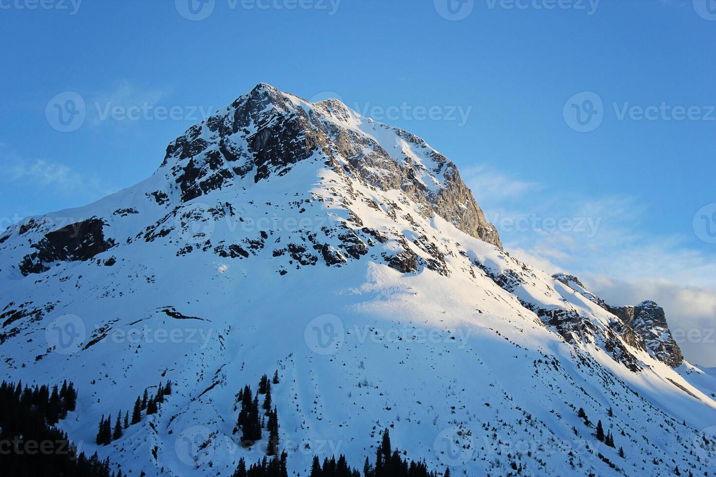 Beautiful Huge Mountain Peak photo