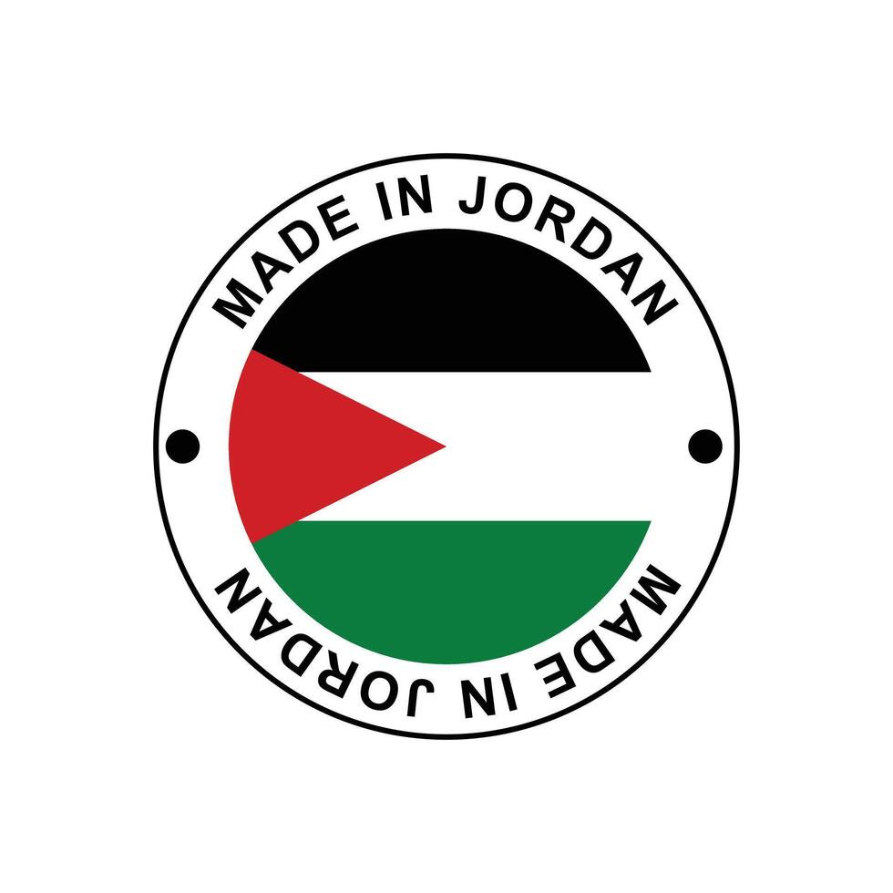 MADE IN JORDAN STAMP vector