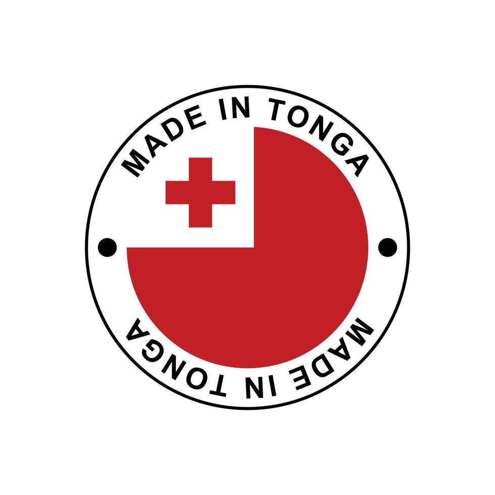 MADE IN TONGA STAMP vector