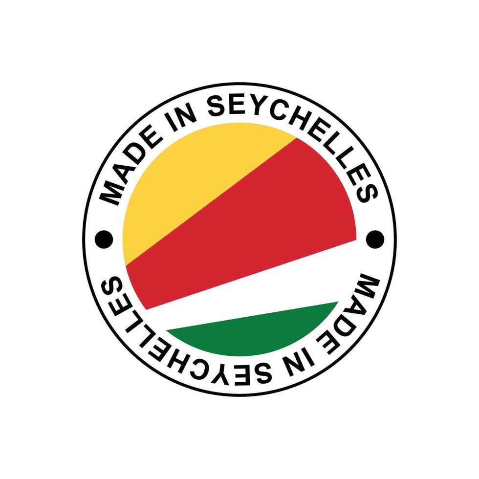 MADE IN SEYCHELLES STAMP vector