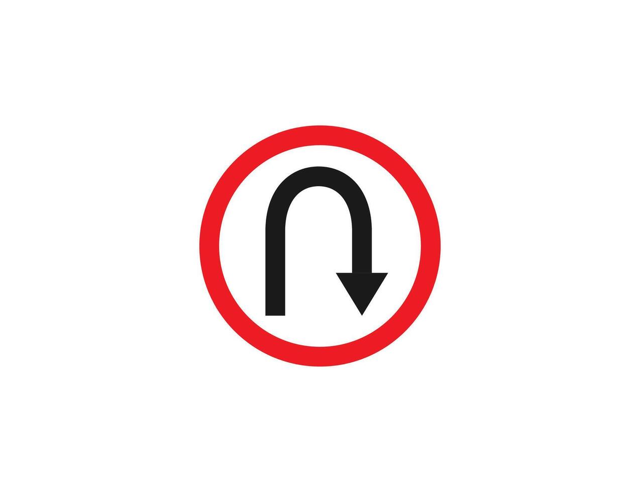 Arrow, direction, U Turn icon. illustration. vector